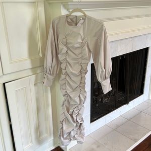 Cream midi dress size small